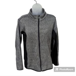 Marc Andrew Marc Athletic Jacket Sweater full zip herringbone Size L